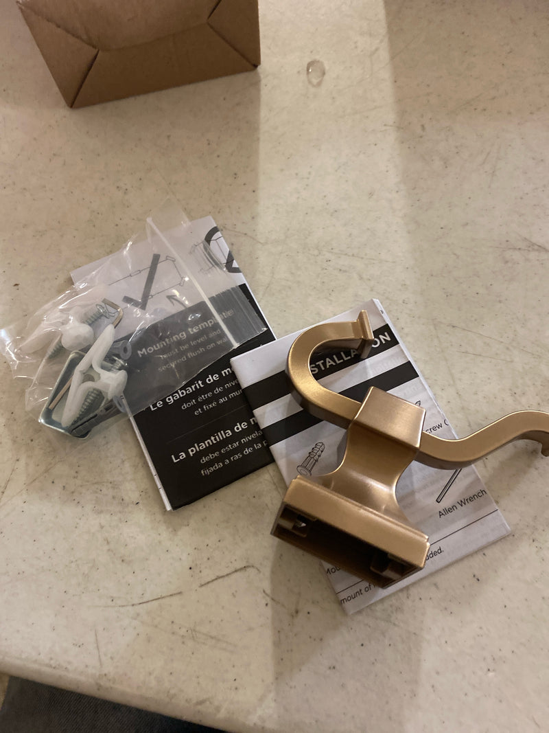 Amerock BH36020CZ Mulholland J-Hook Single Robe Hook in Champagne Bronze