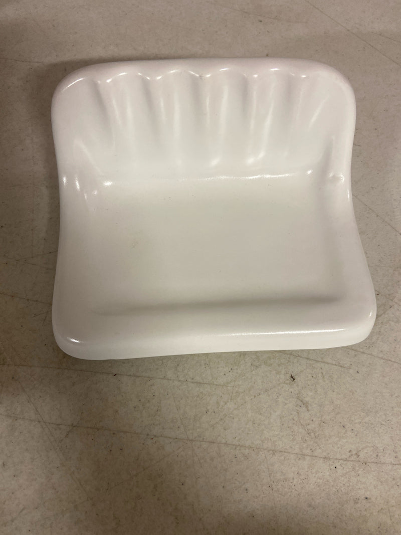 Daltile 0790BA7251P Wall Mounted Soap Dish from the Bath Accessories Collection - Ceramic Arctic White Matte