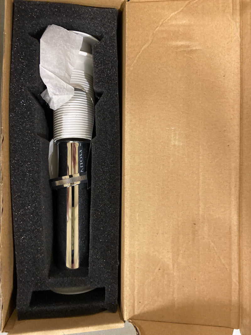 VIGO 2.75" Diameter Vessel Bathroom Sink Pop-Up Drain and Mounting Ring Without Overflow in Matte White Finish