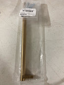 Emtek 84057.RECUS4.KNUS4 Knurled 10 Inch Center to Center Bar Cabinet Pull with Rectangular Stem from the SELECT Collection - Satin Brass / Satin Brass Stem
