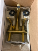 Kohler K-27414-4-2MB Tone 1.2 GPM Centerset Bathroom Faucet with Clicker Drain Assembly - Vibrant Brushed Moderne Brass