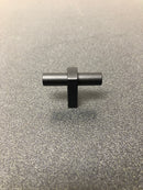 Alno A2801-MB Vita Bella 1-3/4" Modern Smooth "T" Bar Cabinet Knob / Drawer Bar Knob - Matte Black