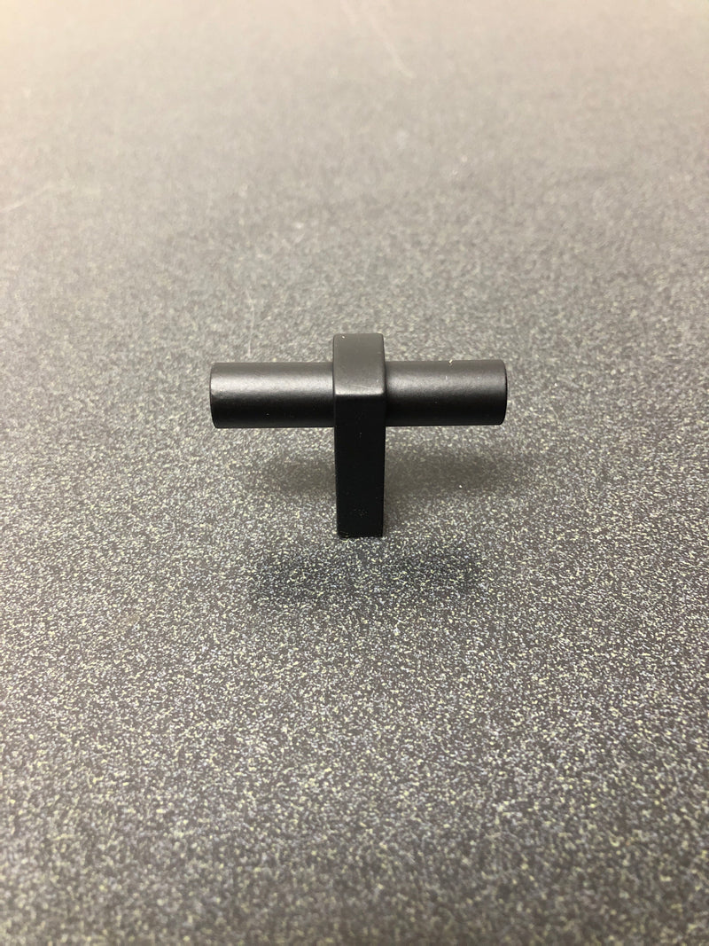 Alno A2801-MB Vita Bella 1-3/4" Modern Smooth "T" Bar Cabinet Knob / Drawer Bar Knob - Matte Black
