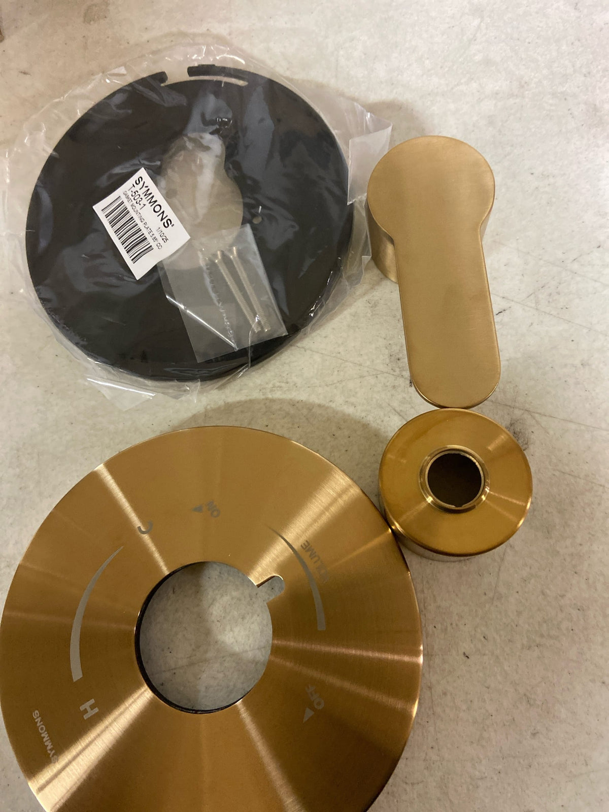 Symmons S6790BBZTRM Identity Single Handle Volume Control Valve Trim - Less Valve - Brushed Bronze