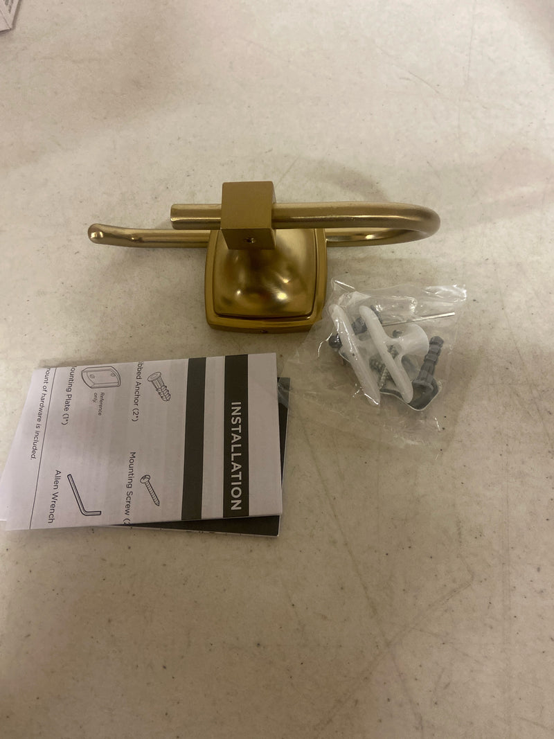 Amerock BH36091BBZ Stature 7-1/16 in. (179 mm) L Single Post Toilet Paper Holder in Golden Champagne