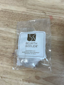 Belwith Keeler B077459-14 Brownstone 1-1/4" Stepped Round Cabinet Knob / Drawer Knob - Polished Nickel