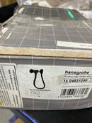 Hansgrohe 04831250 Locarno Wall Mounted Hand Shower Holder with Integrated Wall Elbow - Includes Hose - Brushed Gold Optic