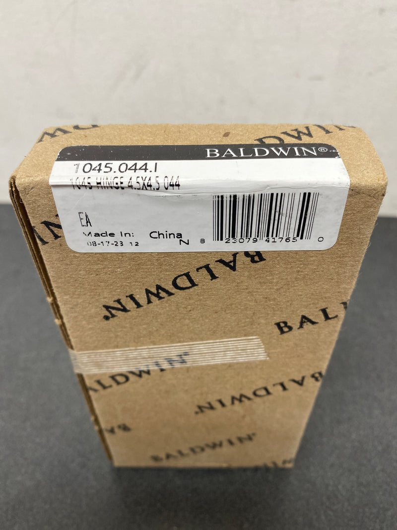 Baldwin 1045.044.I 4-1/2" Wide Plain Bearing Square Corner Mortise Door Hinge from the Estate Collection - Single Hinge - Lifetime PVD Satin Brass