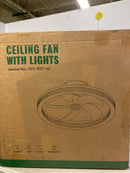CROSSIO Ceiling Fan w/ Light, Smart Control, 40.40in, White, CFL-1127
