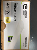 4 ft. 3600 Lumens LED Wraparound Ceiling Light Garage Light Laundry Room Shop Light 4000K Bright White 120v Hardwire