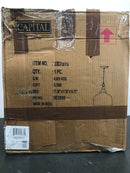 Capital Lighting 330318YG Single Light 14" Wide Pendant with Clear Glass Shade - Grey Wash / Iron Silk