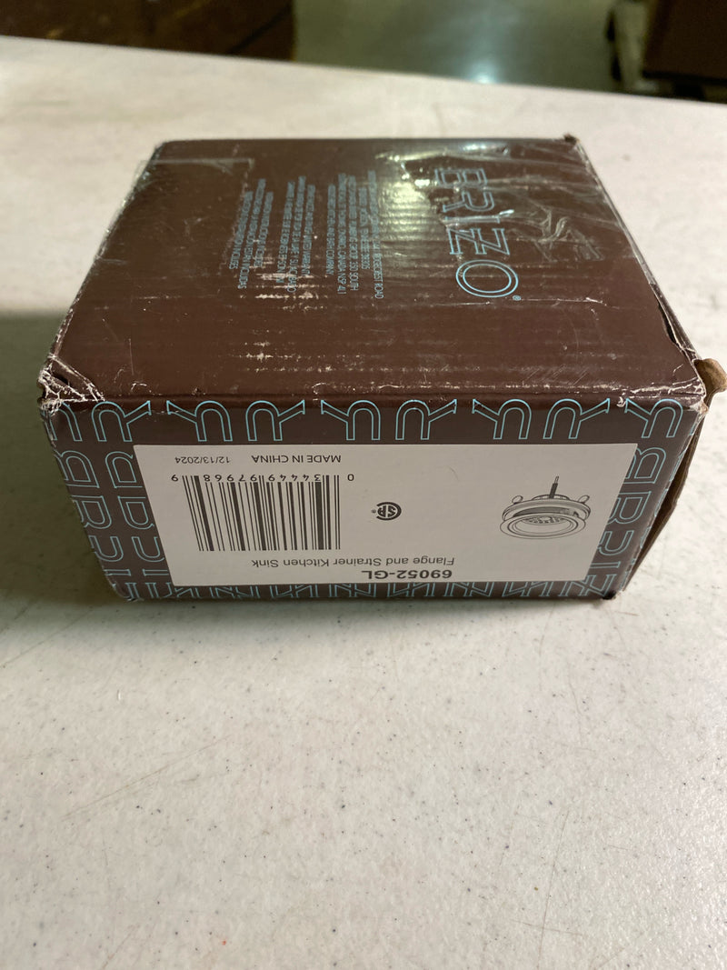 Brizo 69052-GL Brass Basket Strainer for Standard Kitchen Sinks - Luxe Gold