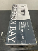 Hampton bay HD32661C3 Eastburn 22 in. 3-Light Matte Black Vanity Light with Clear Glass Shades