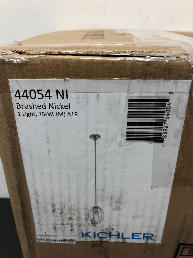 Kichler 44054NI Tao Single Light 8" Wide Mini Pendant - Brushed Nickel