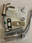 Moen 6903BN Voss Single Handle Single Hole Bathroom Faucet - Valve Included - Brushed Nickel