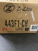 Z-Lite 443F1-CH Ashton 6" Wide Semi-Flush Ceiling Fixture - Chrome