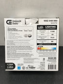 Commercial electric 53801101 6 in. Adjustable CCT 30 Lighting Options Integrated Integrated LED Recessed Light Trim New Construction Remodel