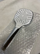 Hansgrohe 04723400 Croma 110 3-Spray Patterns with 1.75 GPM 4.3 in. Wall Mount Handheld Shower Head in White and Chrome