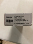 Emtek 9100 Steel Hinges (Pair) - SD - 5/8" Radius Corner - 4" x 4" - 9103414 - Polished Nickel (US14)