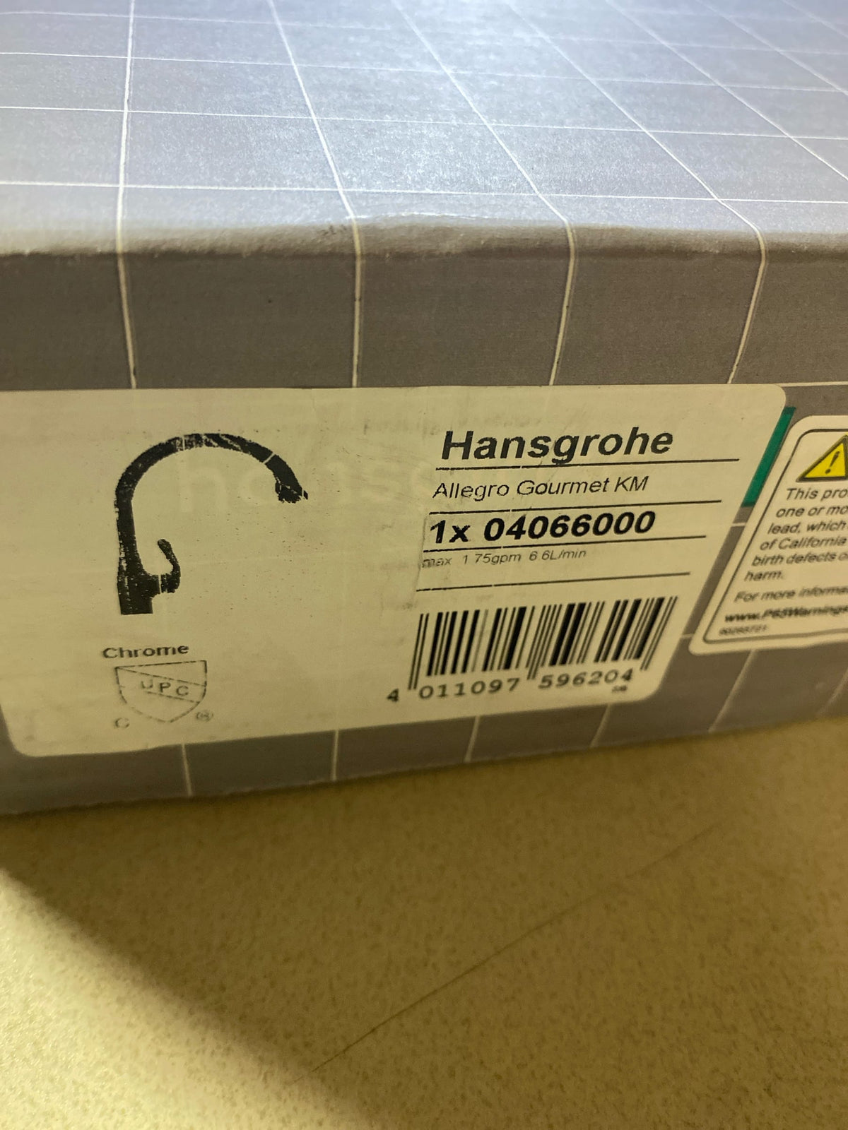 Hansgrohe 04066000 Allegro E Gourmet 1.75 GPM Pull-Down Kitchen Faucet Gourmet HighArc Spout with Magnetic Docking & Locking Spray Diverter - Chrome
