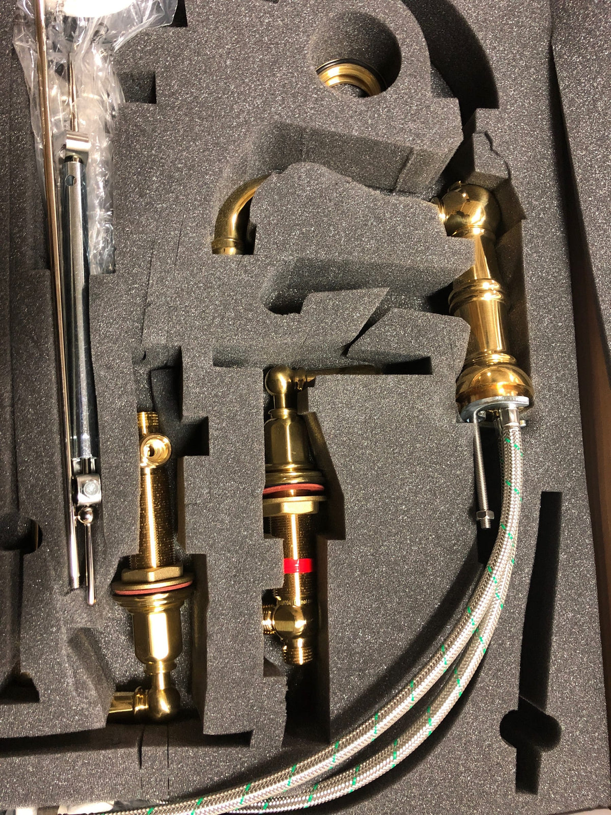 Perrin and Rowe U.3720L-ULB-2 Edwardian 1.2 GPM Widespread Bathroom Faucet with Pop-Up Drain Assembly - Unlacquered Brass (Living Finish)