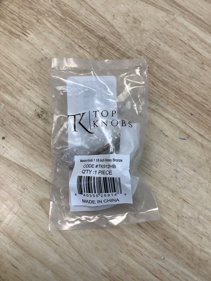 Top Knobs TK912HB Marion 1-1/8 Inch Mushroom Cabinet Knob from the Lynwood Collection - Honey Bronze