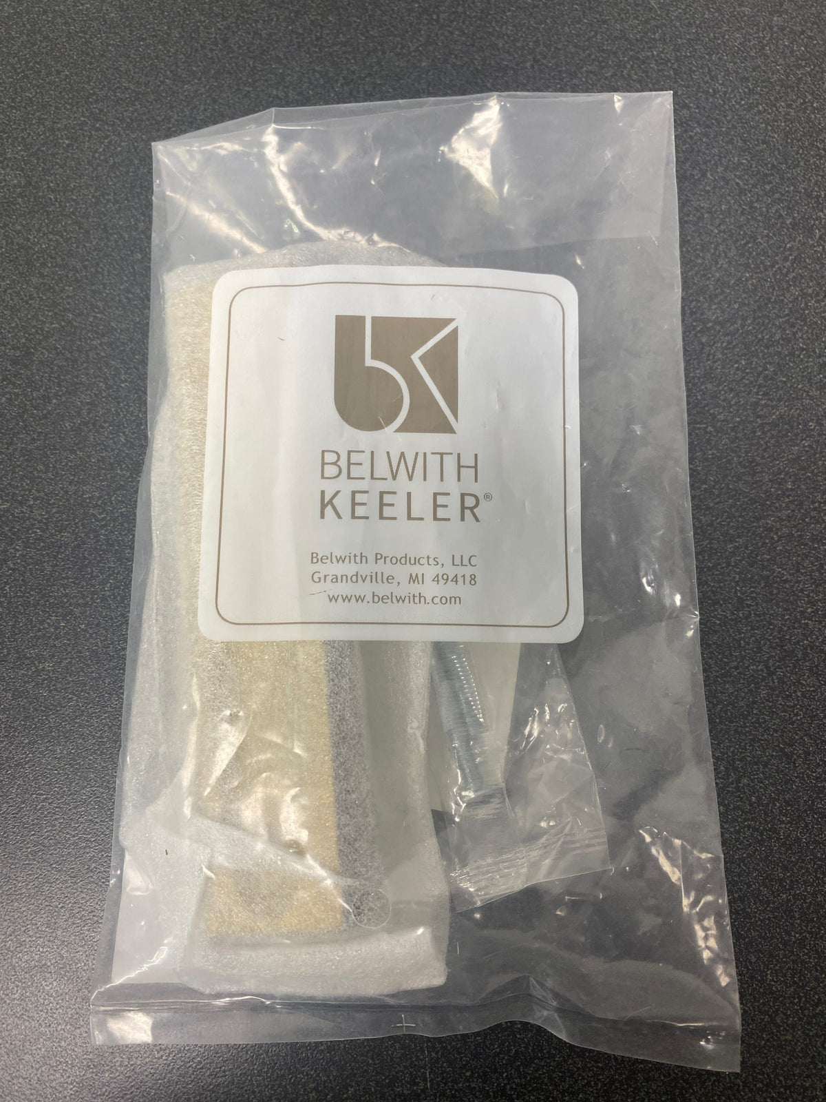 Belwith Keeler B076042-BGB Ingot 3-3/4 Inch (96 mm) Center to Center Solid Rectangle Cabinet Handle / Drawer Pull with Finger Indents - Brushed Golden Brass