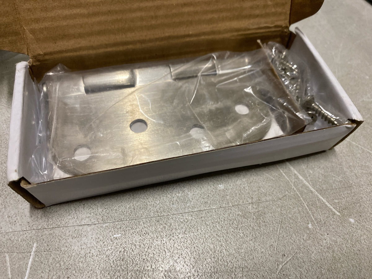 Emtek 9100 Steel Hinges (Pair) - SD - 5/8" Radius Corner - 4" x 4" - 9103415 - Satin Nickel (US15)