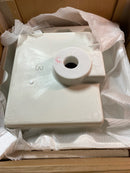 Roswell R9248-BAS-WH Ablitas 17.7 in. Composite Stone Single Console Bathroom Sink in White