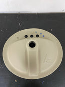 PROFLO PF20174WH Rockaway 20-1/2" Oval Vitreous China Drop In Bathroom Sink with Overflow and 3 Faucet Holes at 4" Centers - White