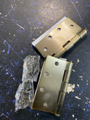 Emtek 92015US7 4.5" x 4.5" Square Corner Plain Bearing Mortise Hinge - Pair - French Antique