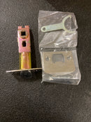 Emtek 5122HLOUS14LH Helios Left Handed Single Cylinder Keyed Entry Door Lever Set with Square Rose - Polished Nickel