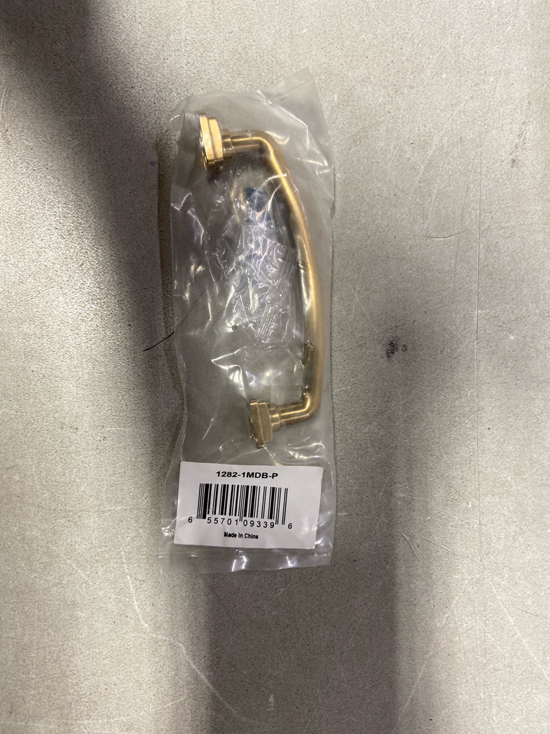 Berenson 1282-1MDB-P Tailored Traditional 3-3/4 Inch Center to Center Handle Cabinet Pull from the Timeless Charm Series - Modern Brushed Gold