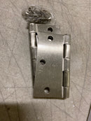Deltana S35U15-R 3-1/2 x 3-1/2 Plain Bearing Square Corner Full Mortise Hinge - Pair - Satin Nickel