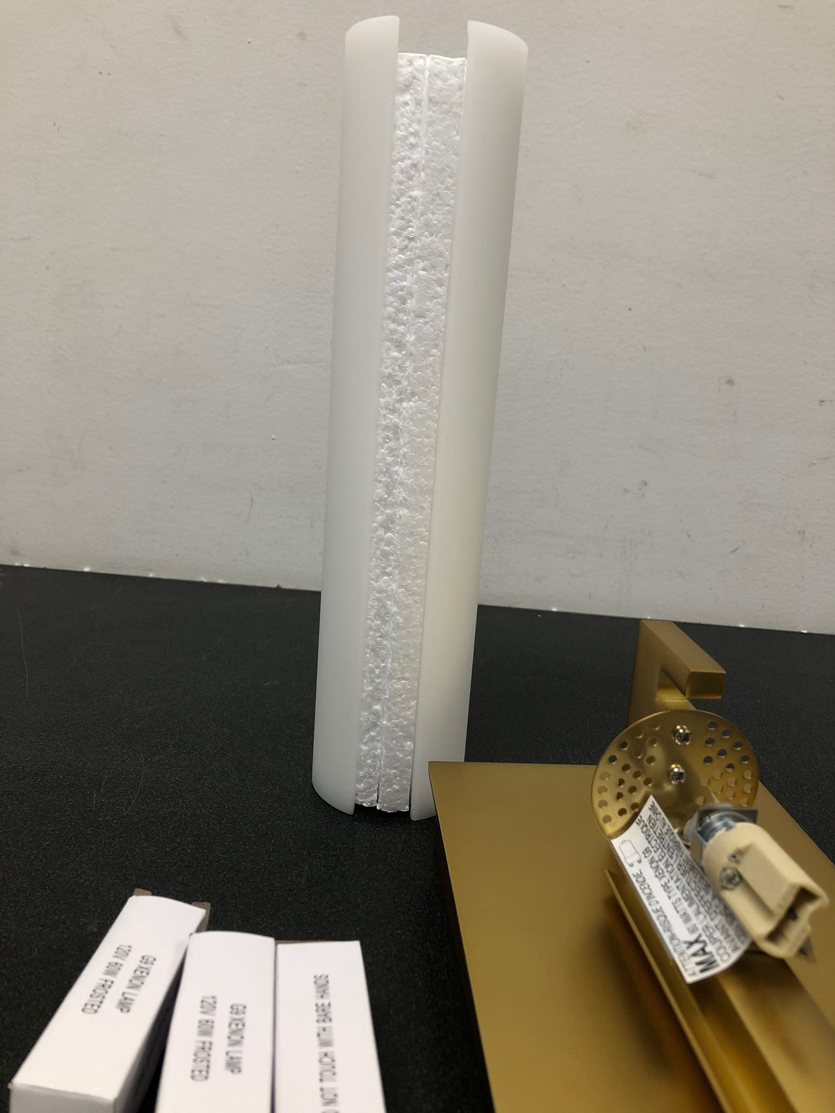 Kovacs P5040-248 Tube 2 Light 4-3/4" Wide Bathroom Sconce with Etched Opal Shade and Bulbs Included - Honey Gold