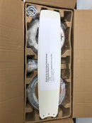 Hampton bay SW19151R MWH Caprice 52 in. Integrated LED Indoor Matte White Ceiling Fan with Light Kit and Remote Control