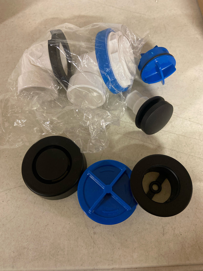 Dearborn P9950MBPS True Blue 1-1/2" Tub Drain Kit - with Overflow - Matte Black