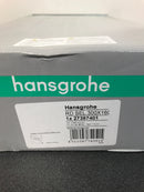Hansgrohe 2-Spray 11.8 in. Single Wall Mount Fixed Rain Shower Head in White/Chrome-27387401