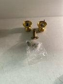 Emtek 8200NWUS4 Norwich Privacy Door Knob Set with Regular Rose from the Brass Classic Collection - Satin Brass