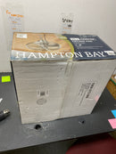 Hampton bay SFZ-500-1 Conyer 20 in. Indoor/Wet Outdoor 3-Speed Anywhere Fan Silver with Convenient Hanging Hook