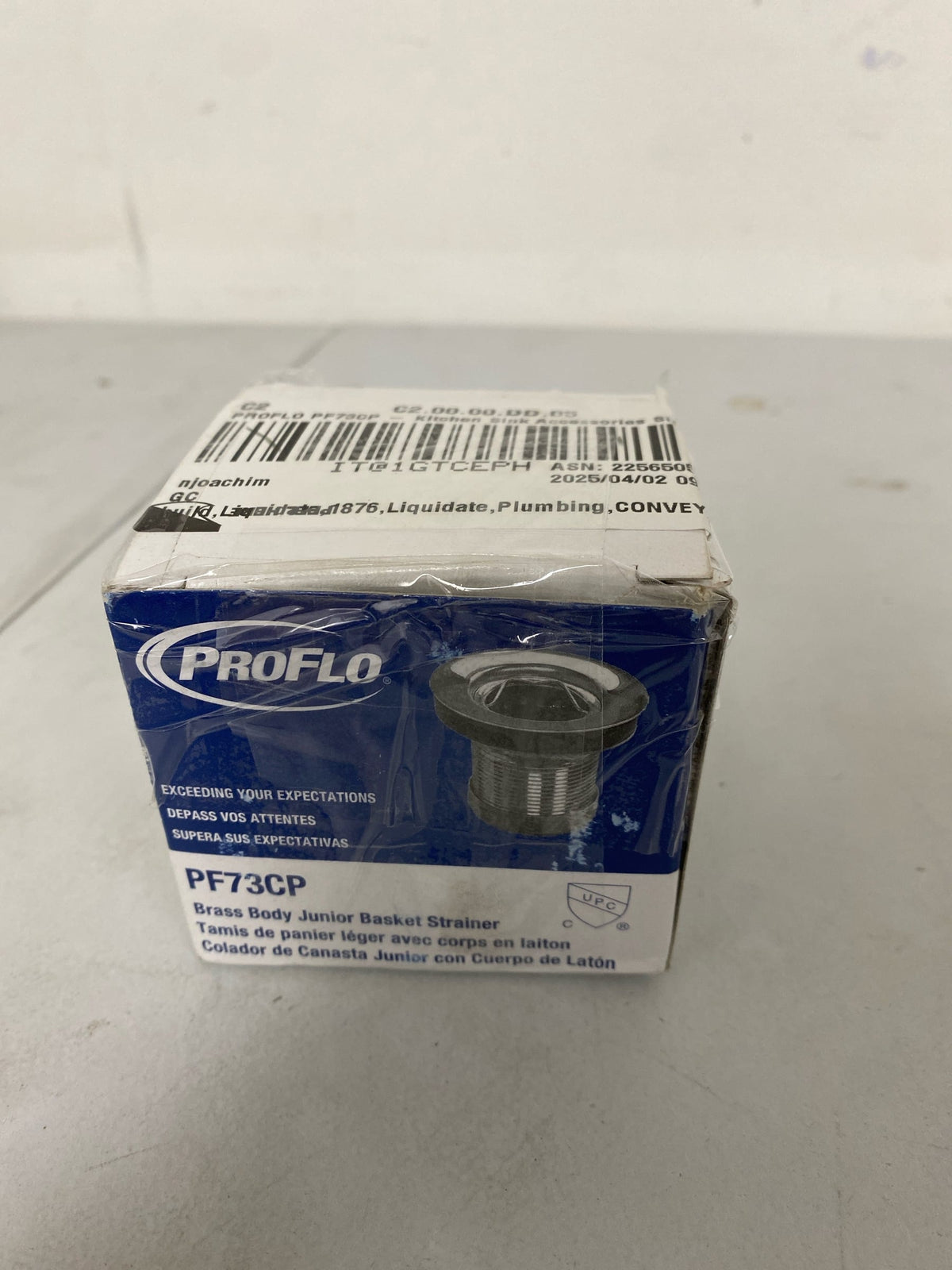 PROFLO PF73CP Junior 2-1/2 Inch Basket Strainer - Chrome