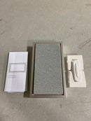 Defiant 18000021 Wireless Battery Operated Doorbell Kit with Wireless Push Button, Nickel with Gray Fabric