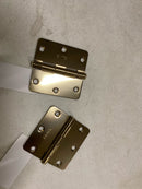 Emtek 91023MB 3.5" x 3.5" Plain Bearing 1/4" Radius Corners Mortise Hinge - Pair - Medium Bronze