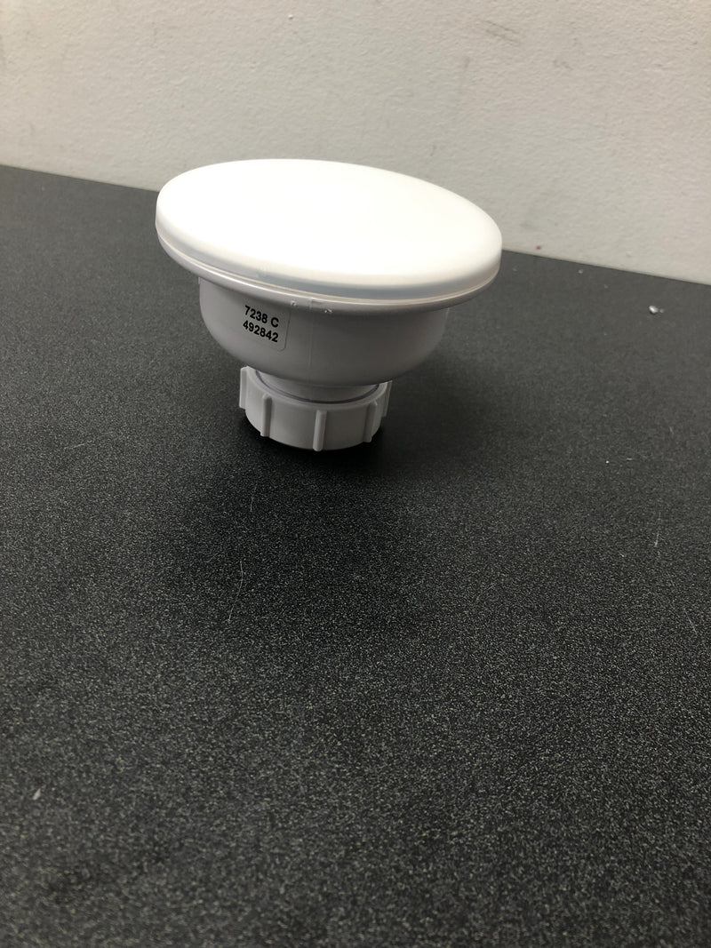 Elkay Polymer Drain Fitting for 3-1/2 in. Sink Drain Opening in White-LKQS35WH