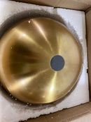 Z-Lite Melange Heritage Brass Modern/Contemporary Dome Pendant Light