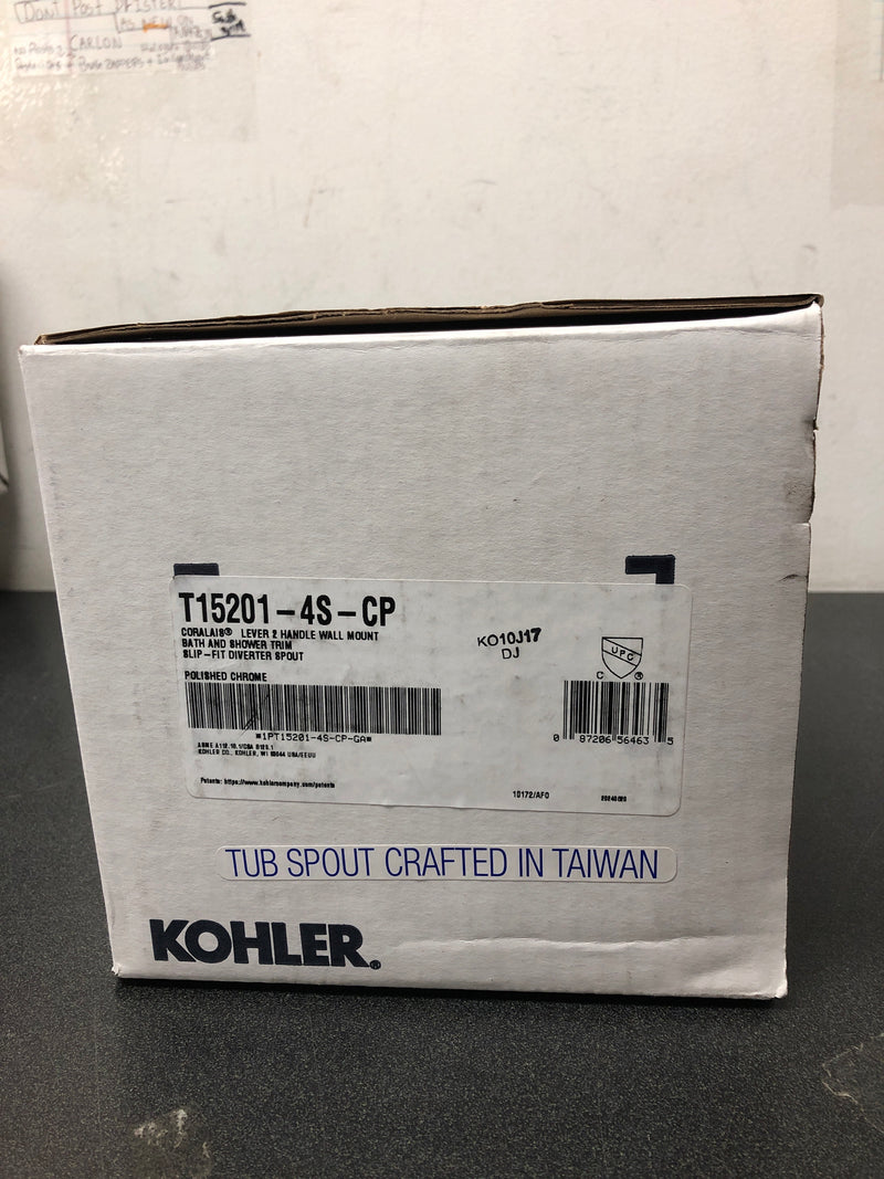 Kohler K-T15201-4S-CP Double Handle Tub and Shower Trim with Single Function Shower Head from the Coralais Series - Polished Chrome