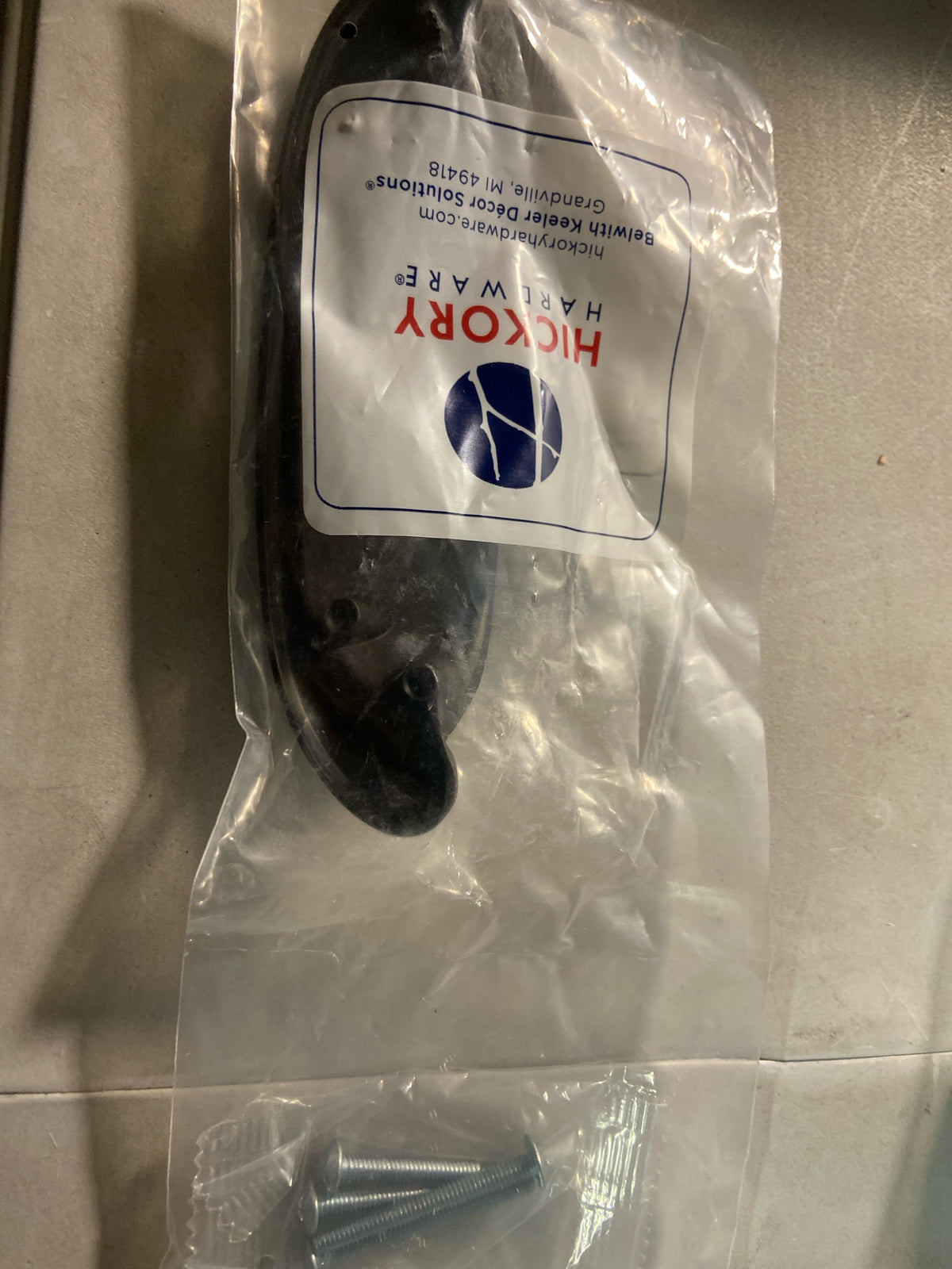 Hickory Hardware P3004-RI Refined Rustic 3" Center to Center Vintage Raw Textured Cabinet Cup Pull / Drawer Cup Pull - Rustic Iron