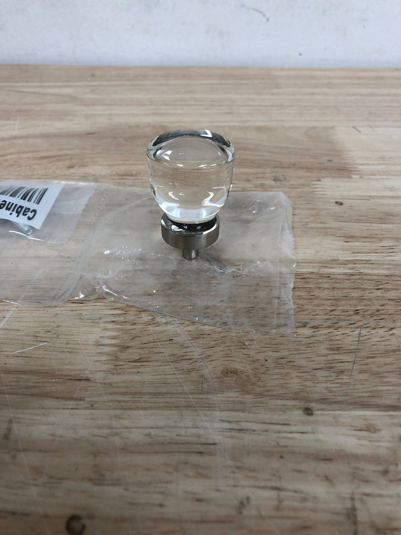 Emtek 86562US15 Juneau 1.125 in Crystal C, Satin Nickel