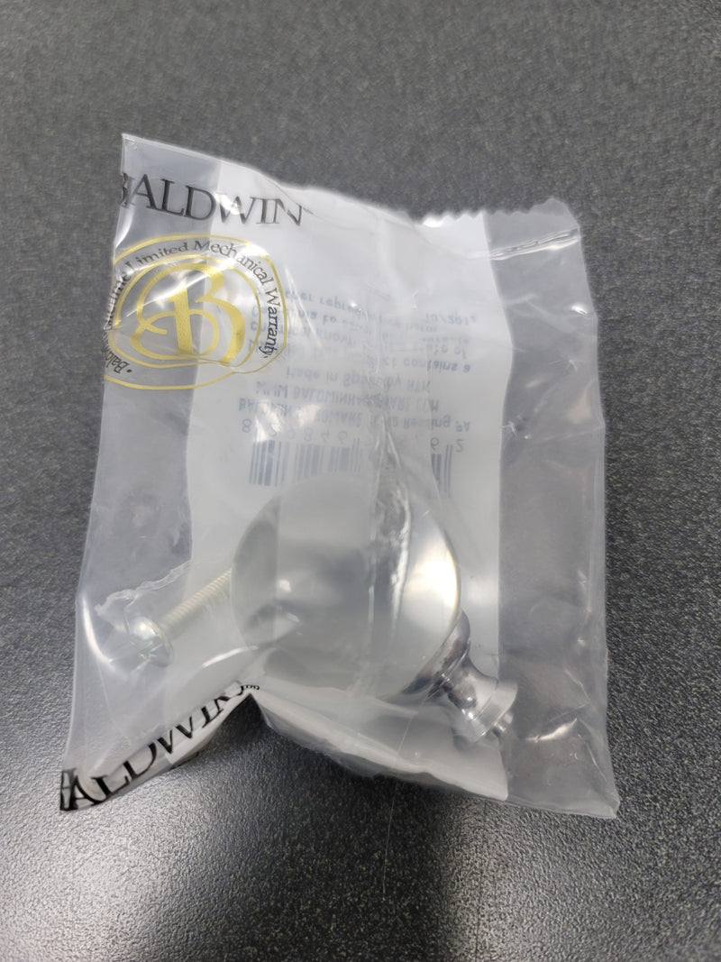 Baldwin 4302260 Crystal 1-3/8 Inch Round Cabinet Knob - Polished Chrome