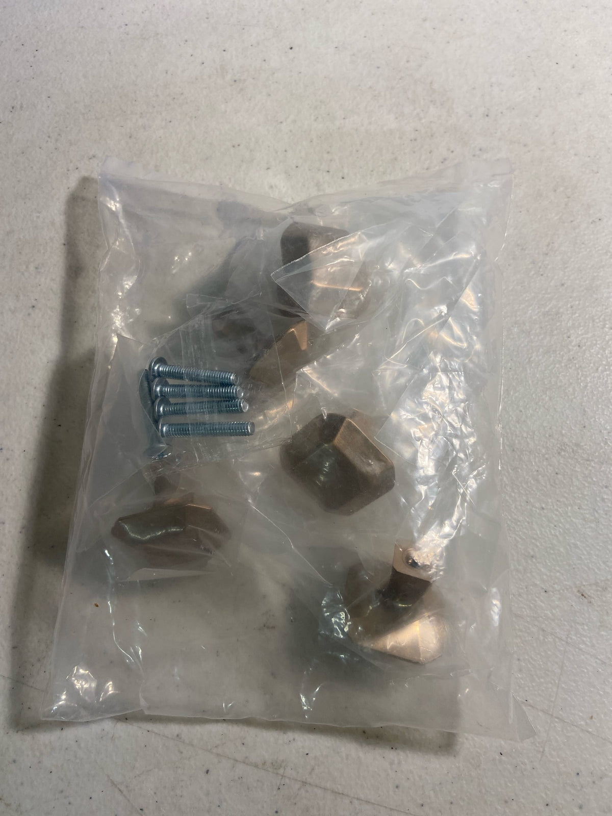 Franklin Brass P41759K-CZ-B Napier 1-1/8 Inch Geometric Cabinet Knob - Pack of 5 - Champagne Bronze